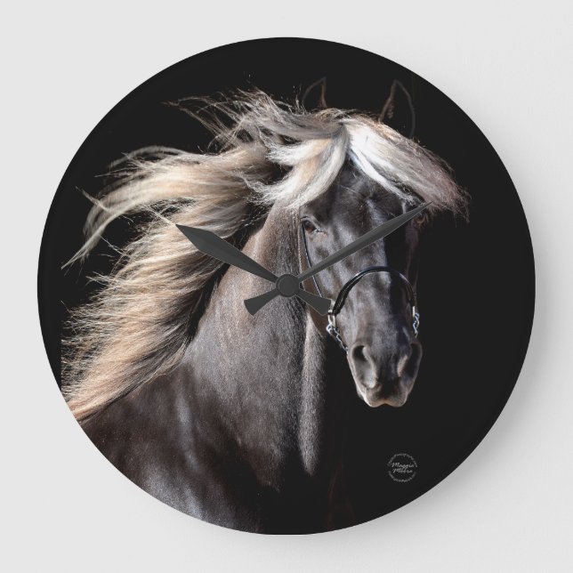 Grande Horloge Ronde Chocolate Palomino Rocky Mountain Horse (Recto)