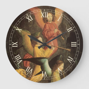 Grande Horloge Ronde Chœur d'anges par Simon Marmion, Art de la Renaiss