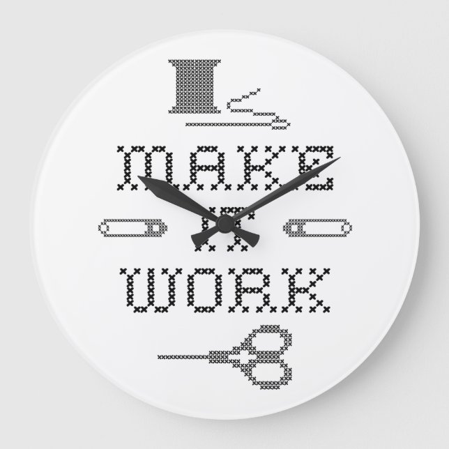 Grande Horloge Ronde Choisir la couleur de votre Arrière - plan (Recto)