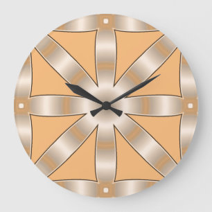 Grande Horloge Ronde Choisissez N'Importe Quelle Couleur Répété Étoile 