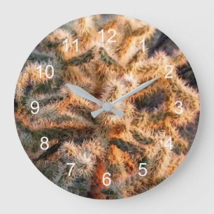 Grande Horloge Ronde Cholla lumineux