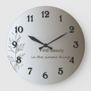 Grande Horloge Ronde Choses simples