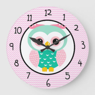 Grande Horloge Ronde Chouette