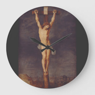 Grande Horloge Ronde Christ mort sur la croix par Pierre Paul Rubens Ar