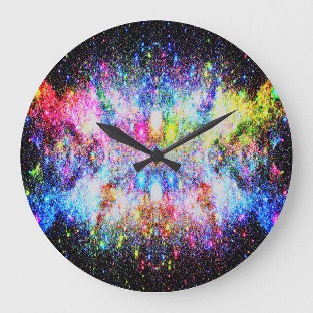 Grande Horloge Ronde Christmas en Space Clock (Recto)