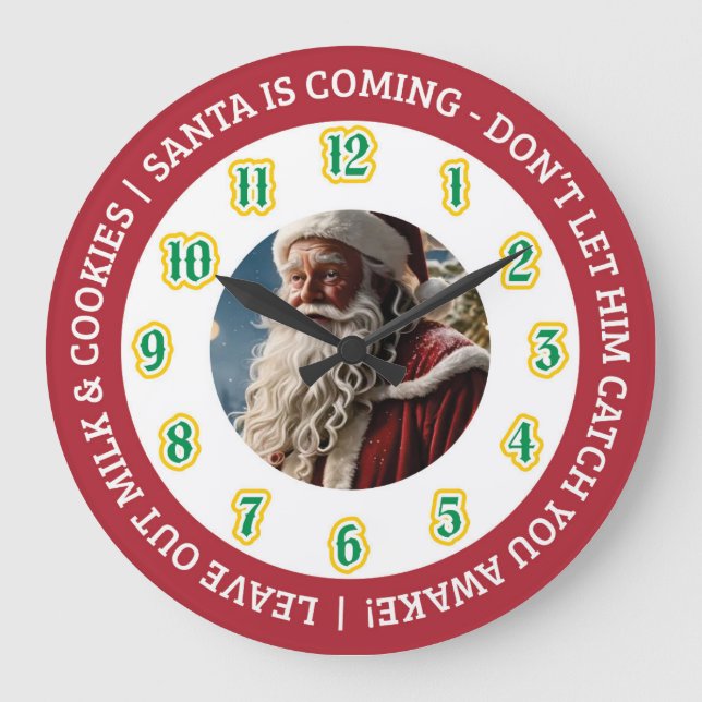 Grande Horloge Ronde Christmas Eve Santa Clock (Recto)