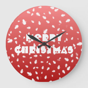 Grande Horloge Ronde Christmas Snowman