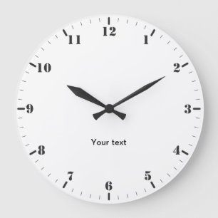 Grande Horloge Ronde Chronographe avec chiffres et cadrans arabes