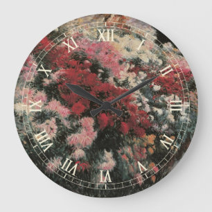 Grande Horloge Ronde Chrysanthèmes par Dennis Bunker Miller, Art