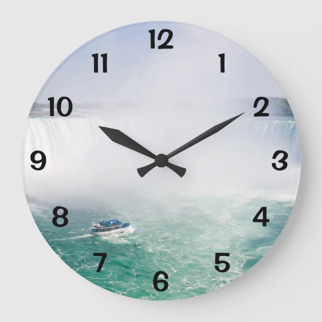 Grande Horloge Ronde Chutes en bateau et en fer à cheval de Niagara Fal (Recto)