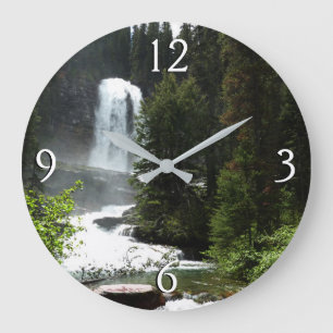 Grande Horloge Ronde Chutes Virginia dans le parc national de Glacier