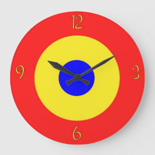 Grande Horloge Ronde Cible Bullseye