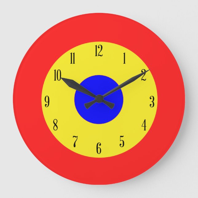 Grande Horloge Ronde Cible Bullseye (Recto)