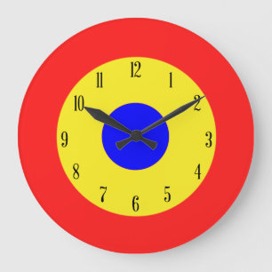 Grande Horloge Ronde Cible de boudine