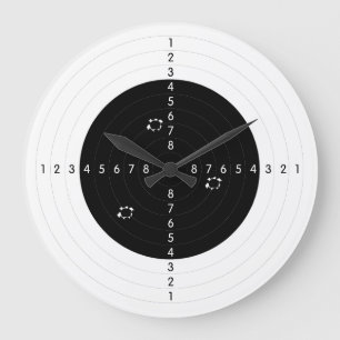 Grande Horloge Ronde Cible De Gamme D'Armes Avec Trous De Puce