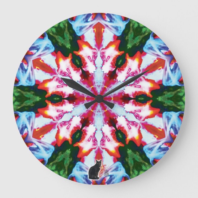 Grande Horloge Ronde Cilantro Kaleidoscope (Recto)