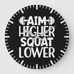 Grande Horloge Ronde Cime Supérieure Squat Inférieur - Gym entraînement
