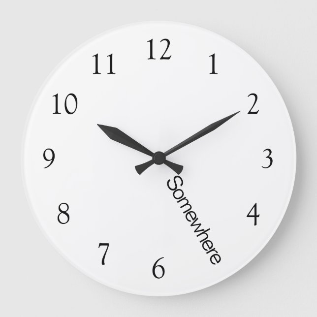 Grande Horloge Ronde Cinq heures quelque part (Recto)