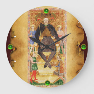 GRANDE HORLOGE RONDE CIOTES DE RENAISSANCE ANTIQUE 4 / L'EMPEREUR