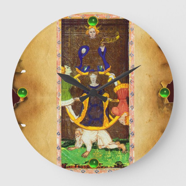 GRANDE HORLOGE RONDE CIOTS DE RENAISSANCE ANTIQUE 10 /LA ROUE DE FORTUN (Recto)