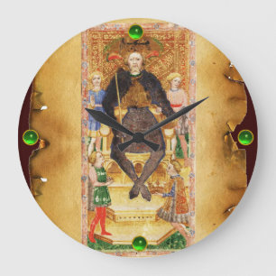 GRANDE HORLOGE RONDE CIOTS DE RENAISSANCE ANTIQUE 4 / L'EMPEREUR