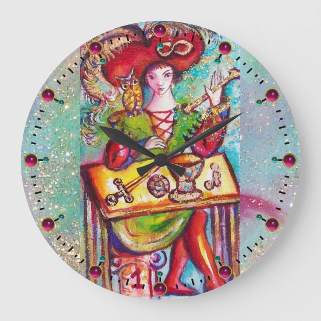 GRANDE HORLOGE RONDE CIOTS DES OMBRES PERDUES /LE MAGICIEN (Recto)