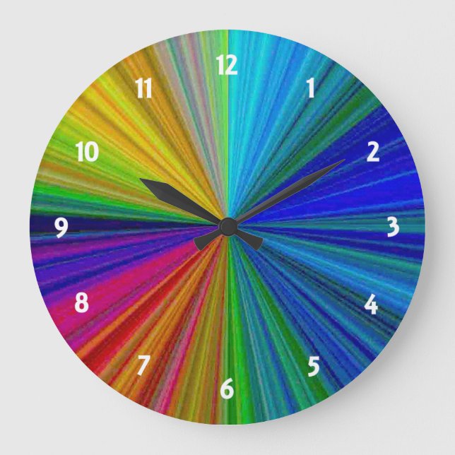 Grande Horloge Ronde Circular Gradient Rainbow (Recto)