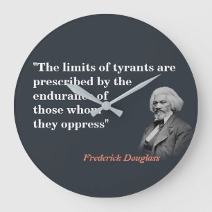 Grande Horloge Ronde Citation De Frederick Douglass Sur Les Limites Des