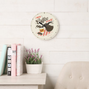 Grande Horloge Ronde Citation de Luke's Coffee IV de Gilmore Girls