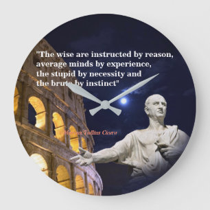 Grande Horloge Ronde Citation De Marcus Tullius Cicero