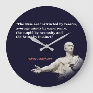 Grande Horloge Ronde Citation De Marcus Tullius Cicero