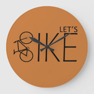 Grande Horloge Ronde Citation motivante pour cycliste - Cyclisme drôle