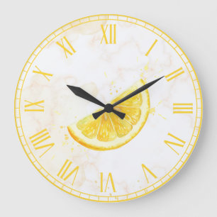 Grande Horloge Ronde Citron