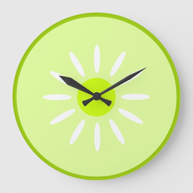 Grande Horloge Ronde Citron vert (Recto)