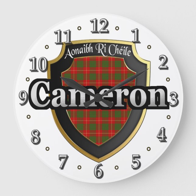 Grande Horloge Ronde Clan Cameron (Recto)