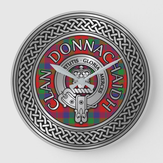 Grande Horloge Ronde Clan Donnachaidh | Robertson Crest & Tartan Knot (Recto)