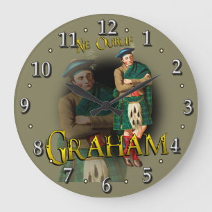 Grande Horloge Ronde Clan Graham Tartan