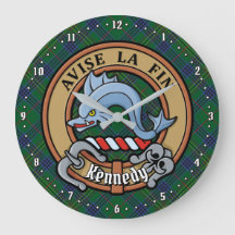 Clan Kennedy Crest sur Tartan