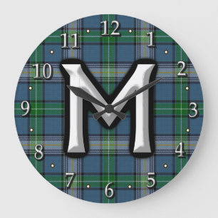 Grande Horloge Ronde Clan MacDowall McDowell Letter M
