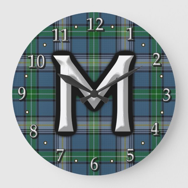 Grande Horloge Ronde Clan MacDowall McDowell Letter M (Recto)