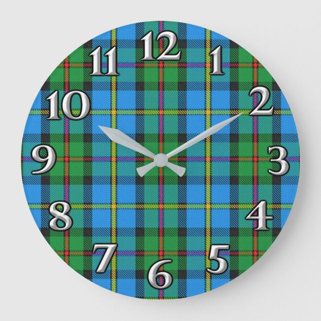 Grande Horloge Ronde Clan MacLeod Harris Tartan (Recto)