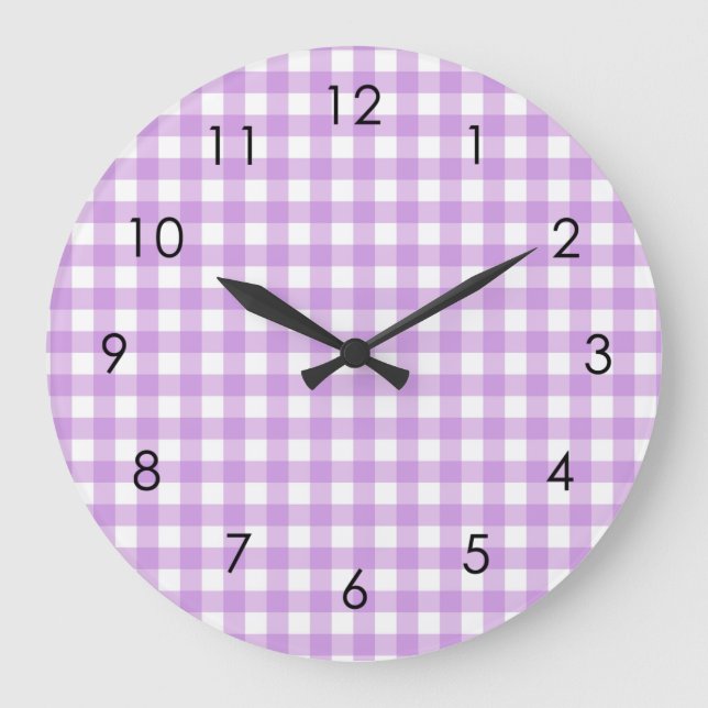 Grande Horloge Ronde Classic Gingham Plaid (Recto)