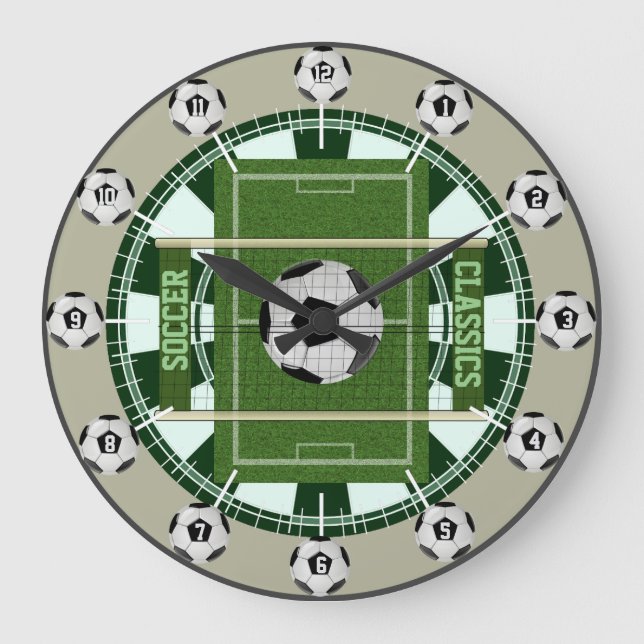 Grande Horloge Ronde Classique de football (Recto)