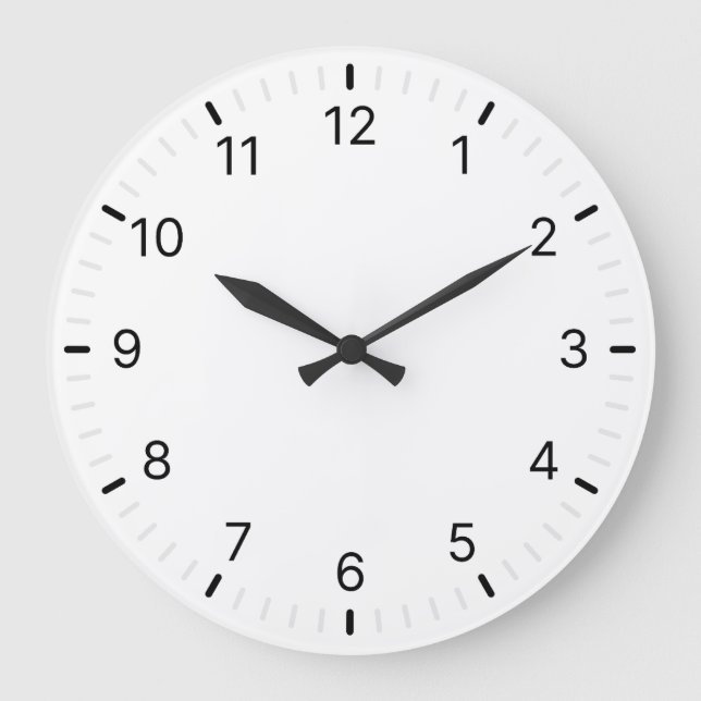 Grande Horloge Ronde Classique minimale simple (Recto)