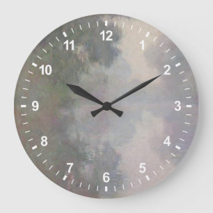 Grande Horloge Ronde Claude Monet la Seine chez Giverny, brumes de