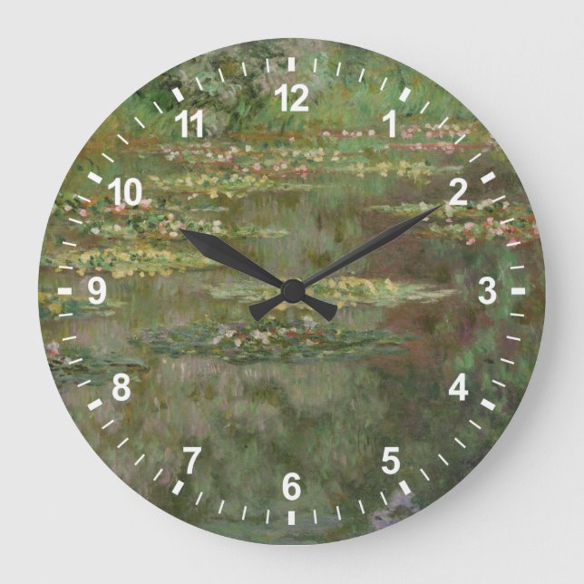 Grande Horloge Ronde Claude Monet | Nénuphars ou l'étang de la lys d'ea (Recto)