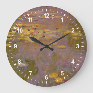 Grande Horloge Ronde Claude Monet   Water Lilies nymphées