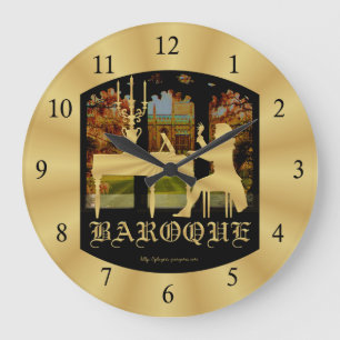 Grande Horloge Ronde Clavecin baroque