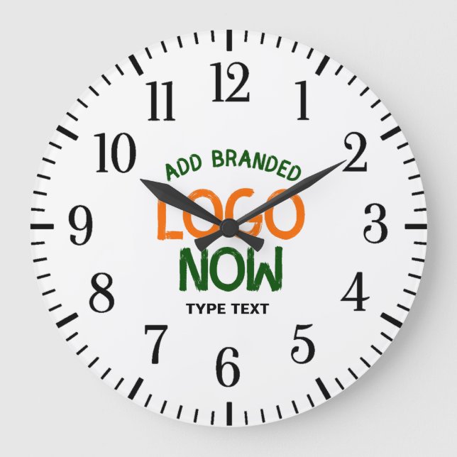 GRANDE HORLOGE RONDE CLIENT SIMPLE CONTEMPORAIN PROPRE BLANC MODE (Recto)