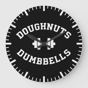 Grande Horloge Ronde Clochettes Et Doughnut - Drôle Exercice De Gym